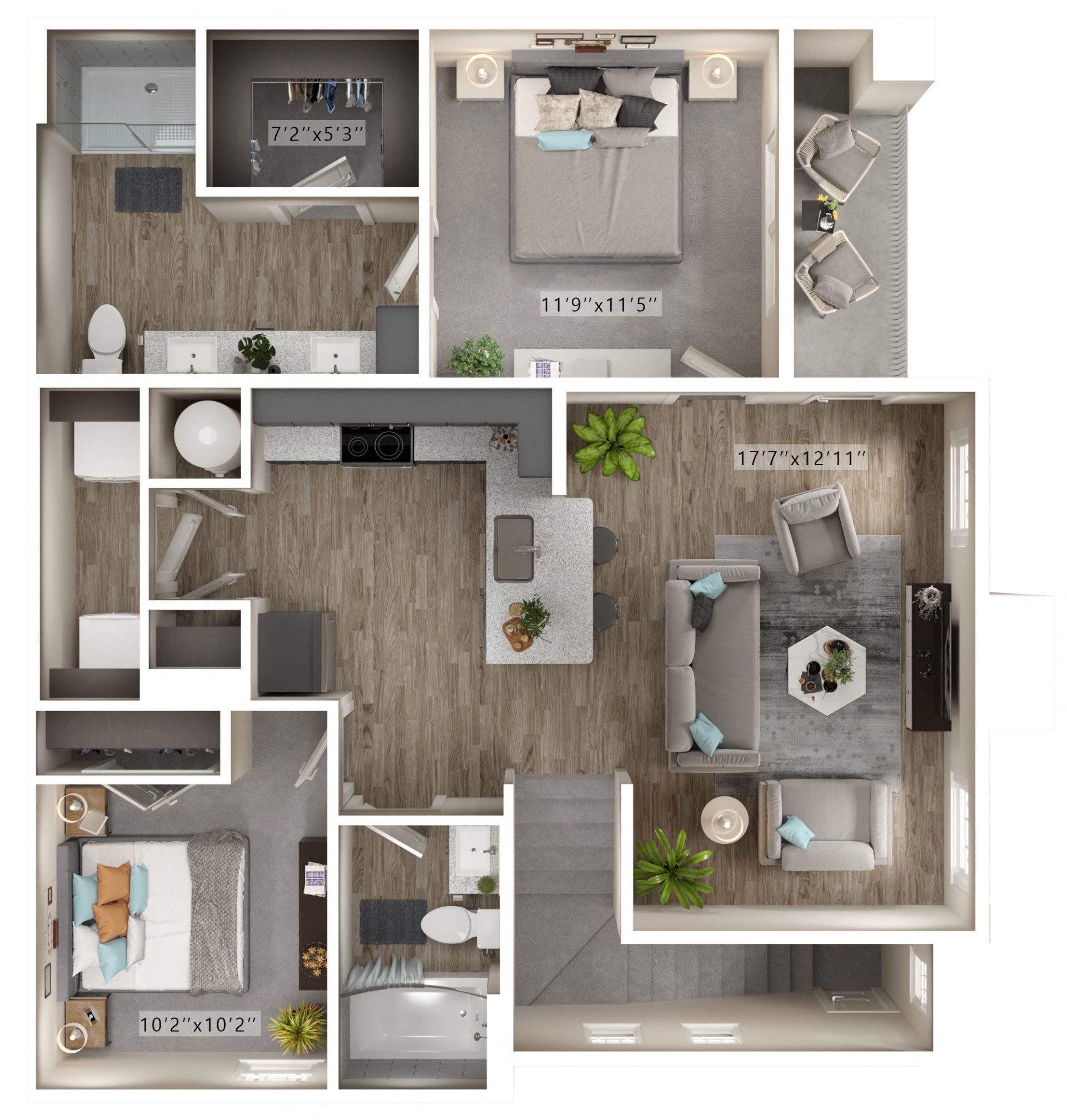 Upper Wynnewood floor plan